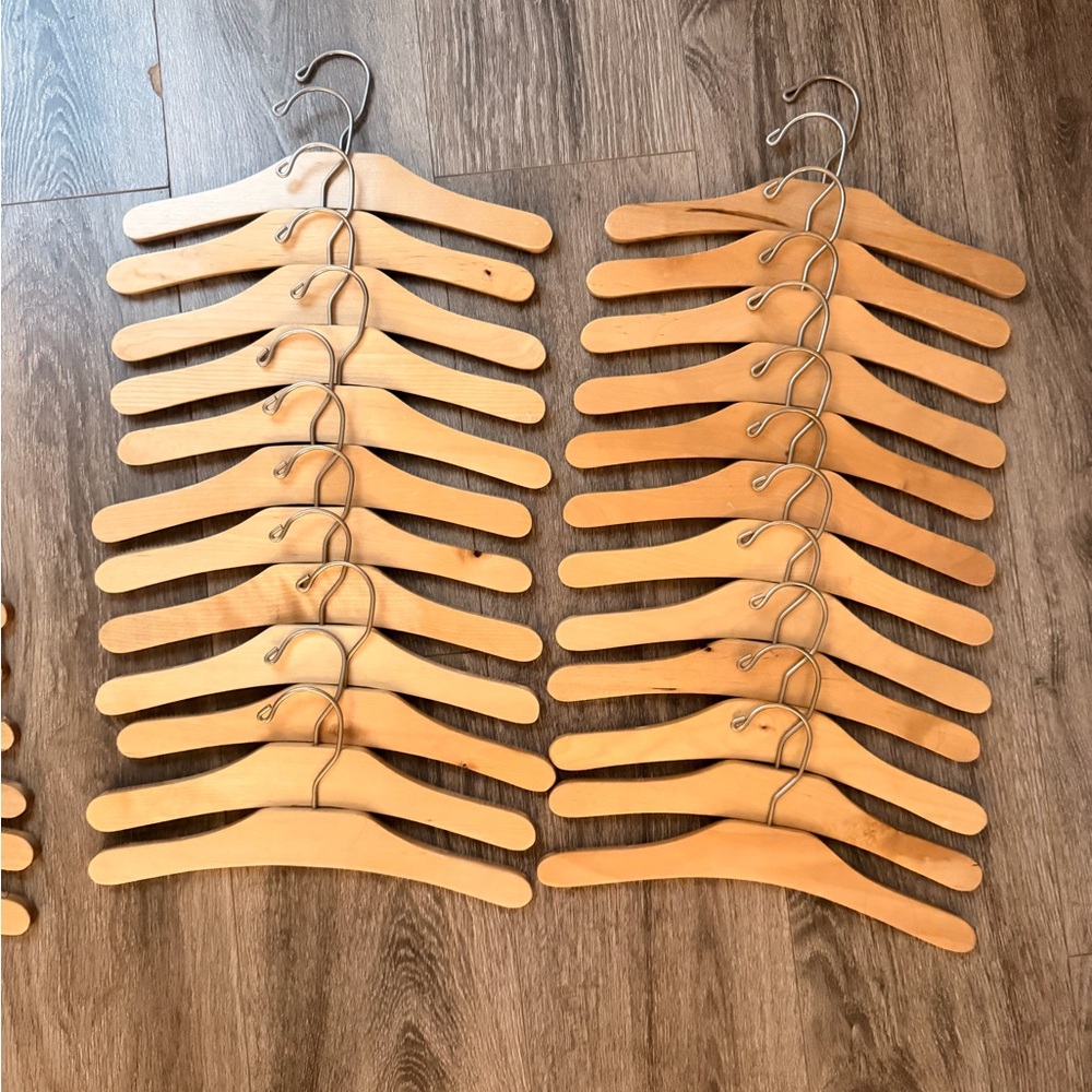 Set of Wooden Hangers